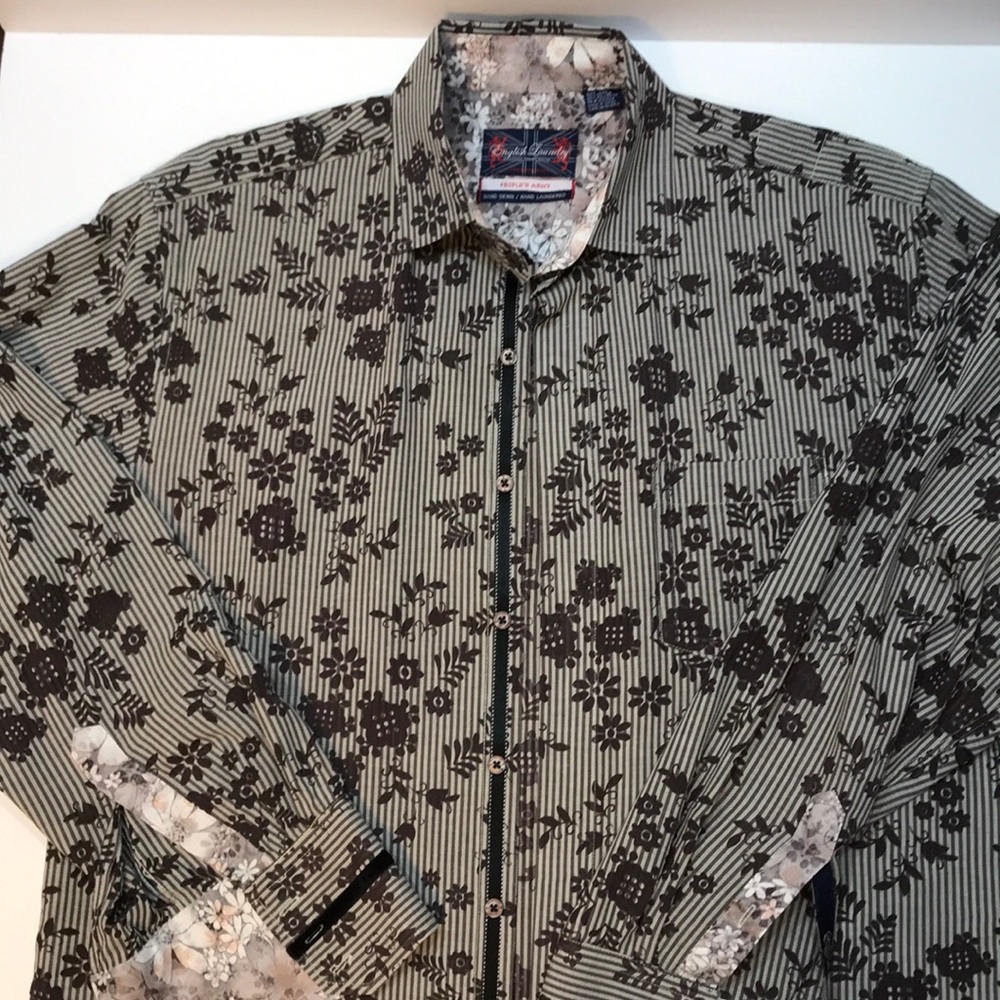 English Laundry sheer shirt xl